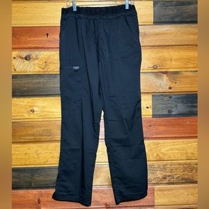 Cherokee Revolution cargo Scrub pants, black, 3 available size Large